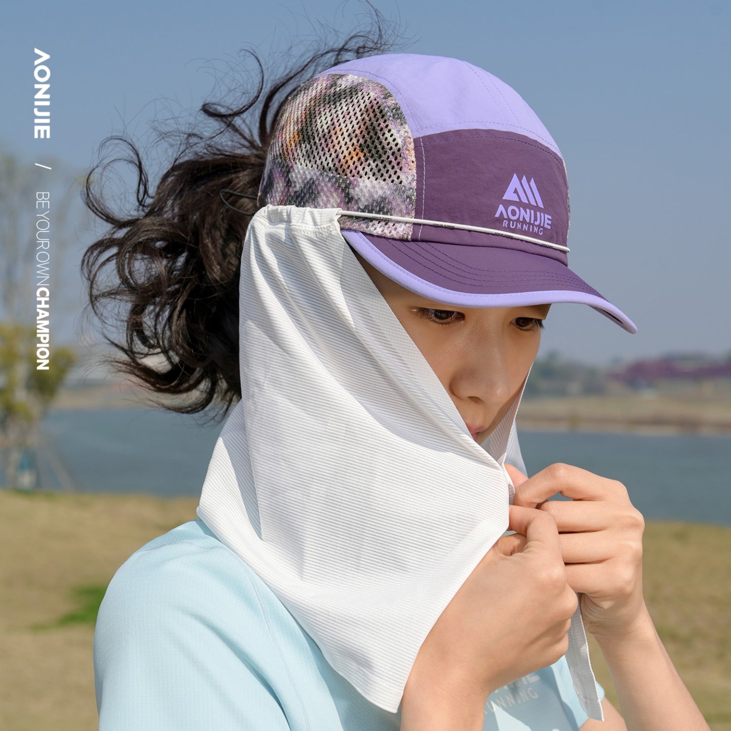 AONIJIE Long Sun Hat Neck Flap - E4640