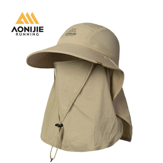 AONIJIE  Unisex 360° Sun Protection Shawl Hat with Face Cover & Neck Flap for Fishing Hiking-E4627