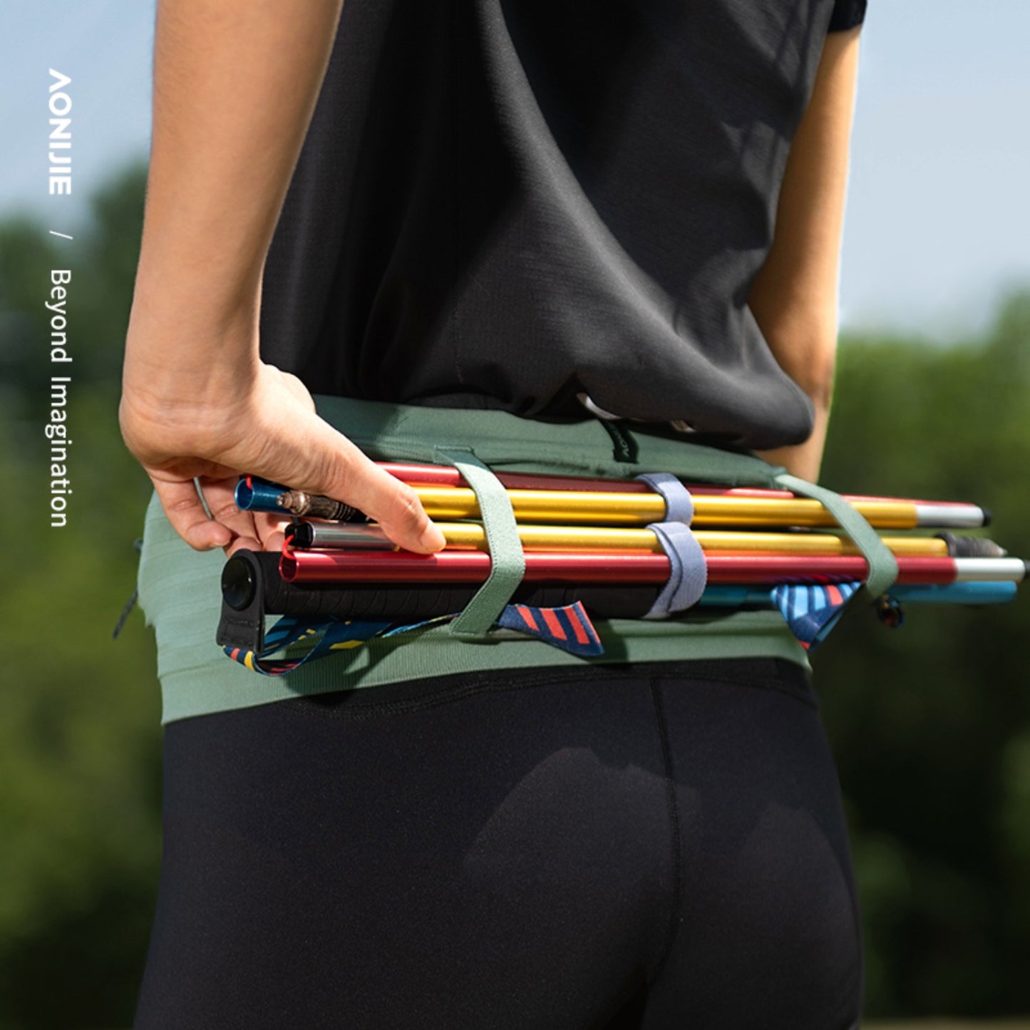 AONIJIE Wrap-Around Storage Running Waist Pack -W8116