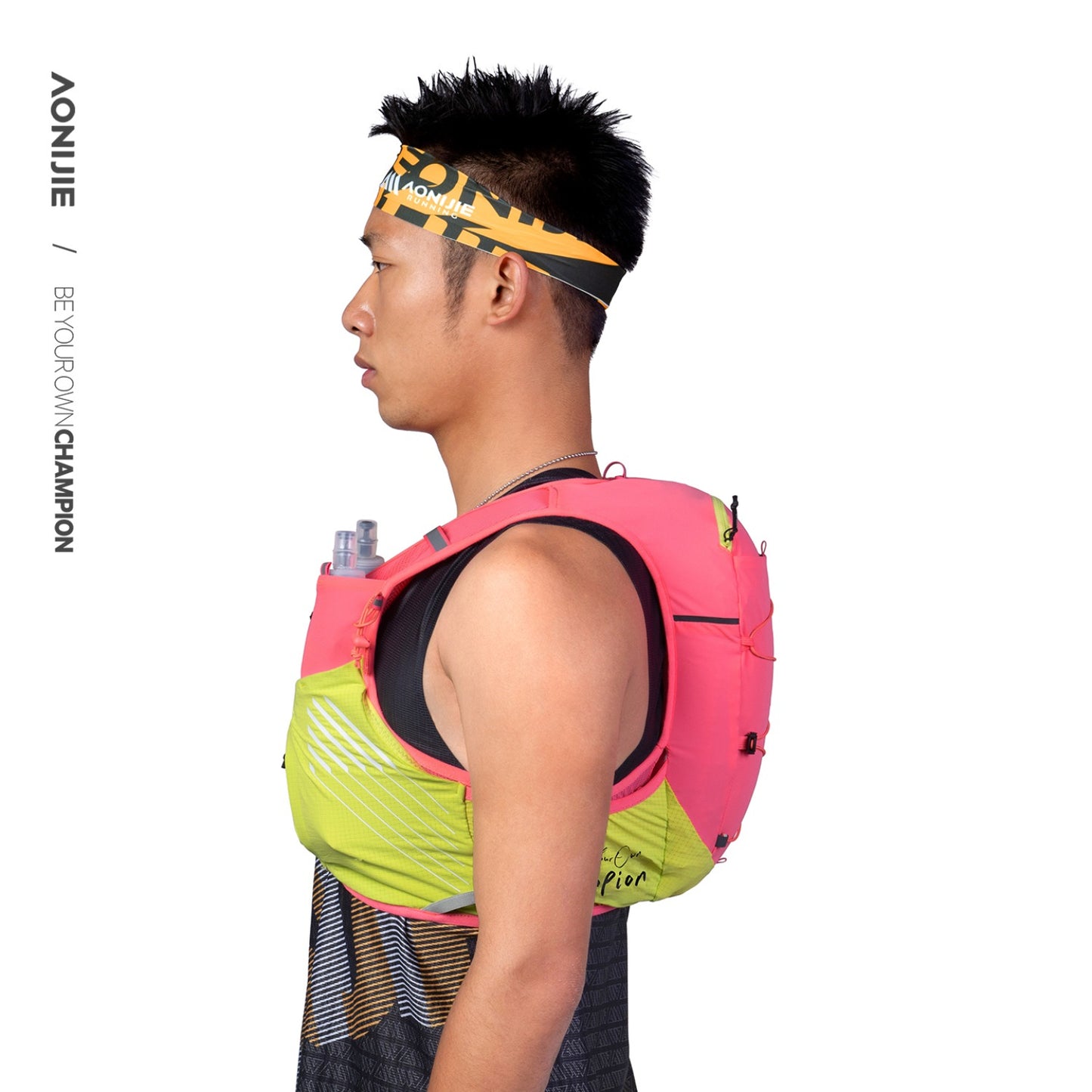 AONIJIE Light Pink 10L Trail Running Vest Backpack - C9116