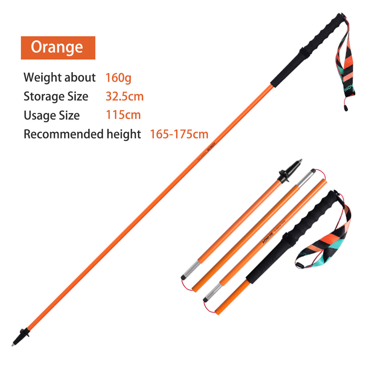 AONIJIE E4216 trekking pole tip replacement caps accessory