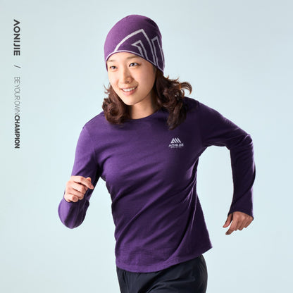 AONIJIE Women's Merino Wool Long-Sleeve Top -FW6270