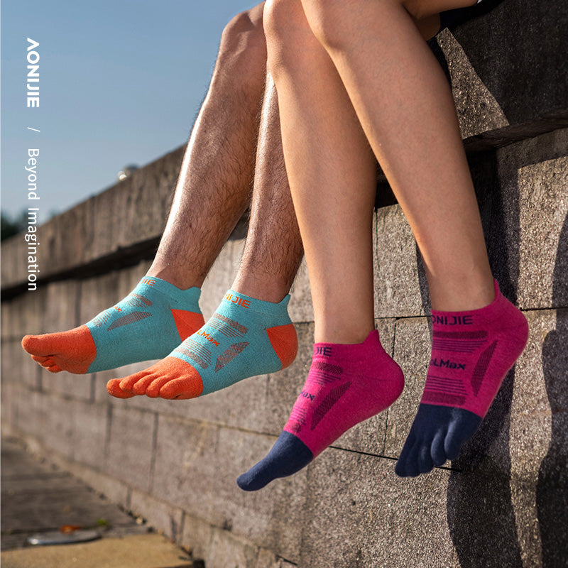 AONIJIE 3 Pairs Four-Season Wearable Toe Socks -E4801 E4802