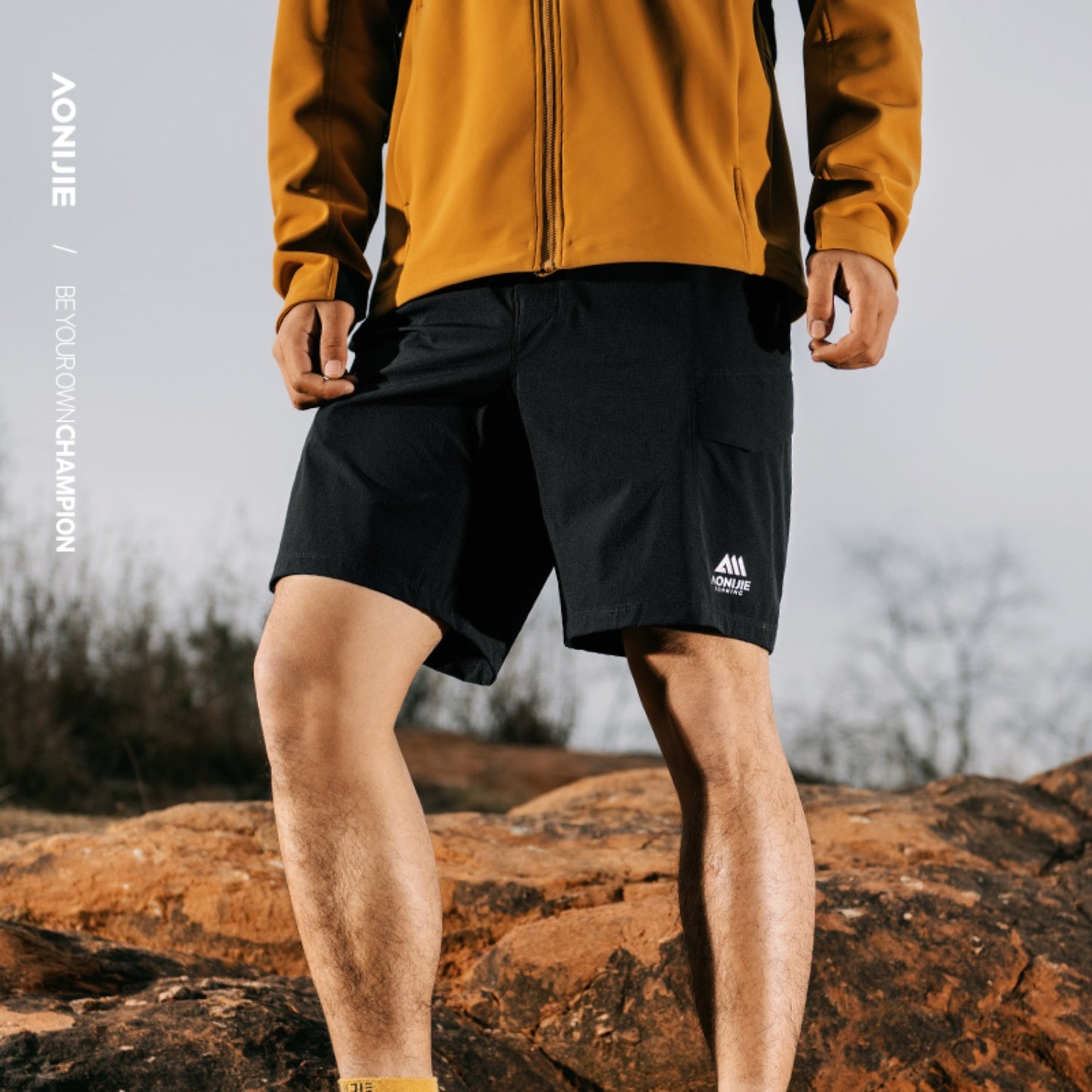 AONIJIE Men Water-Repellent Quick-Dry Hiking Shorts- FM5222