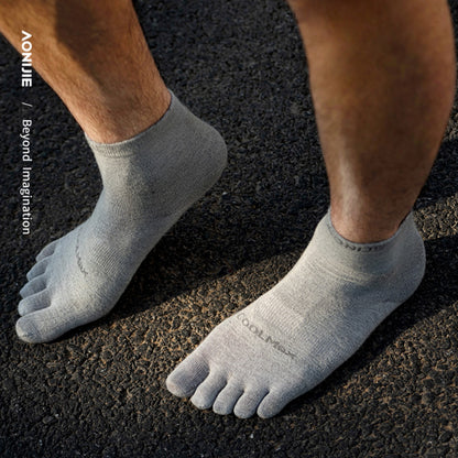AONIJIE 3-Pair Mid-Length Five Toe Socks -E4845