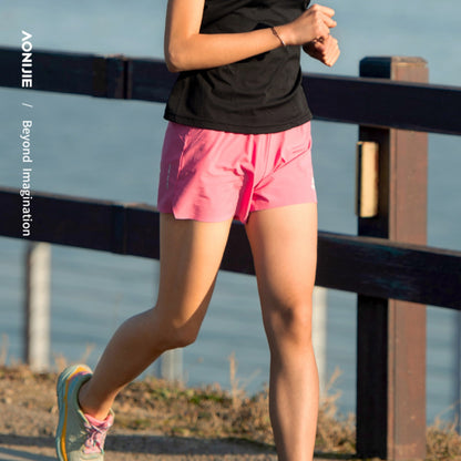 AONIJIE Women Ultra-Lightweight Built-In Phone Pocket Athletic Shorts - FW6199