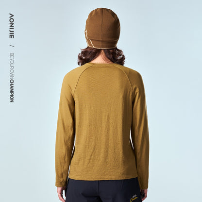 AONIJIE Women's Merino Wool Long-Sleeve Top -FW6270