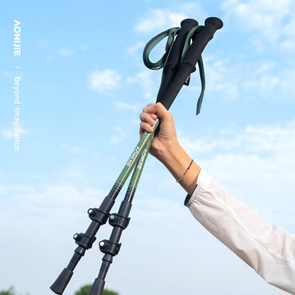 AONIJIE Aluminum Alloy Telescopic Hiking Poles-E4215