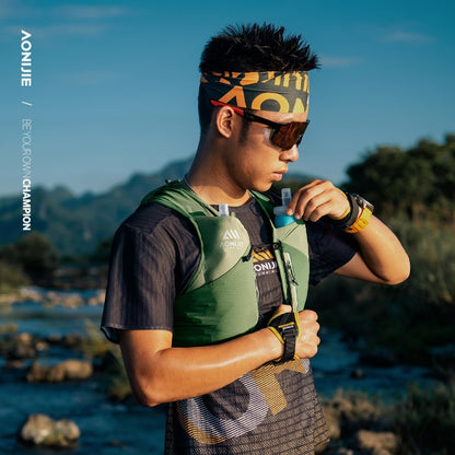 AONIJIE 8L UTMB Official Partner Backpack+2*500ML Bottles-MB8L