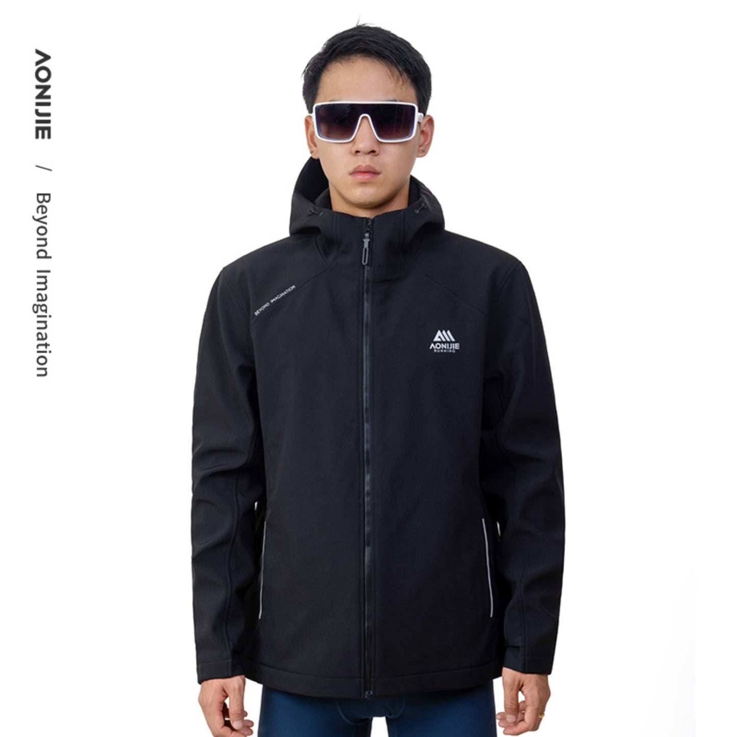 AONIJIE Men Waterproof Fleece-Lined Softshell Jacket-FM5208