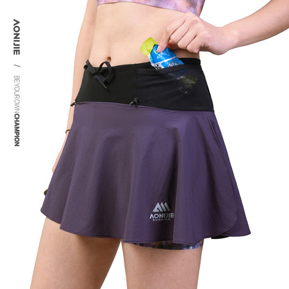 AONIJIE Running Waist Pack Skirt -FW6261