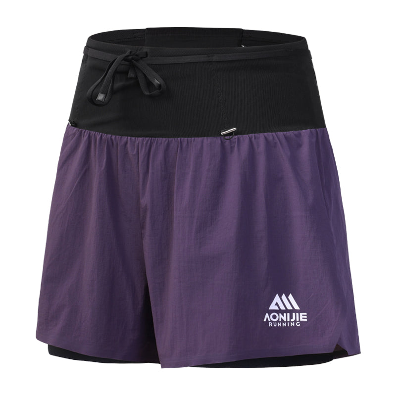 AONIJIE Women's Trail Running Waist Pack Shorts -FW6257