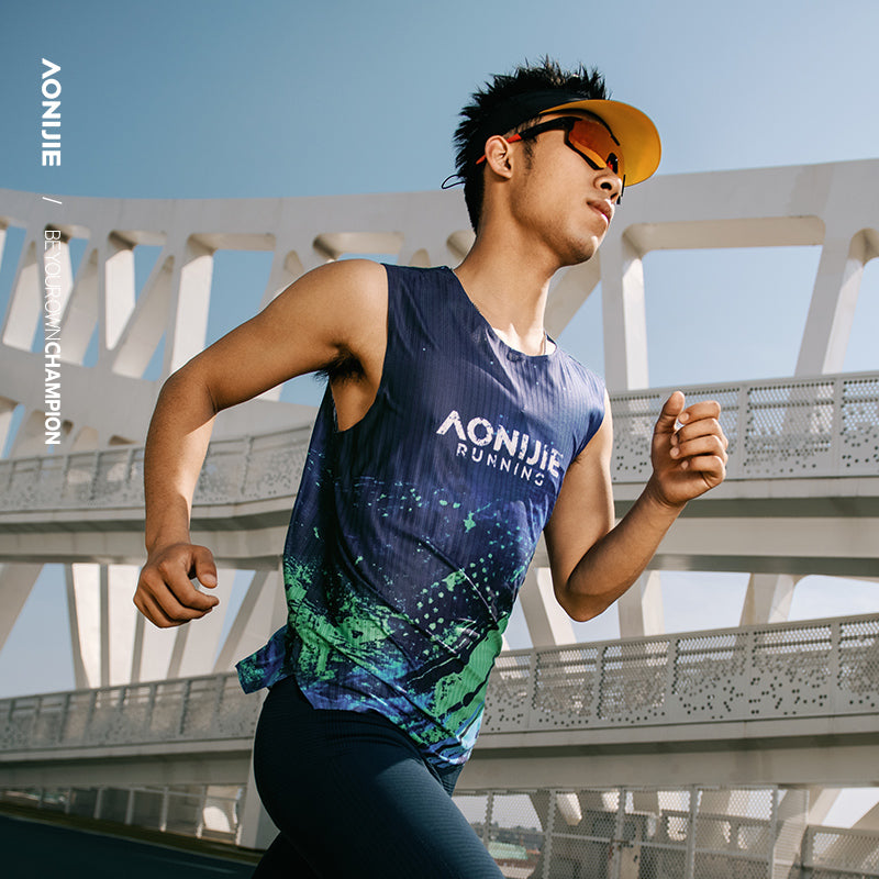 AONIJIE Men Quick Dry Running Sleeveless Tank Top-FM5235