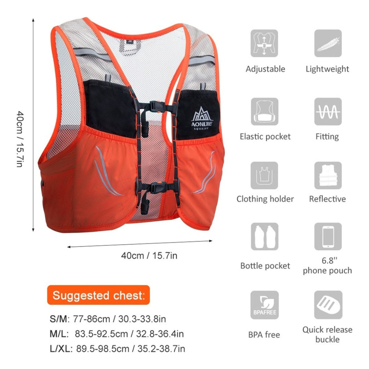 AONIJIE  Hydration Running Backpack -C932