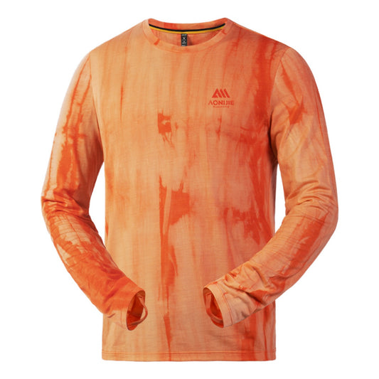 AONIJIE Tie-Dye Outdoor Wool Long-Sleeve -F5253