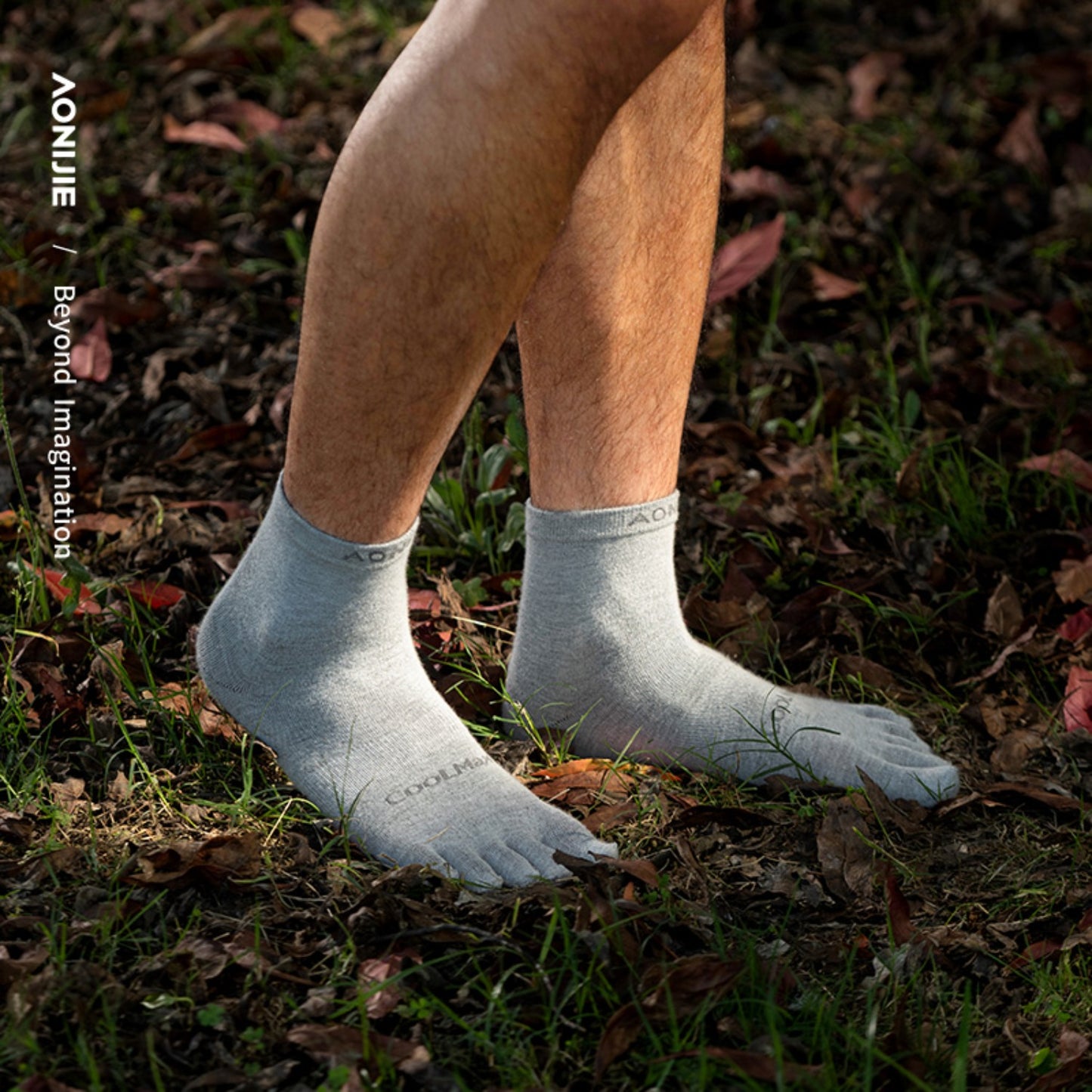 AONIJIE 3-Pair Mid-Length Five Toe Socks -E4845