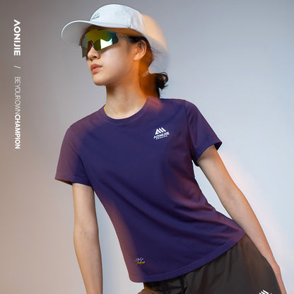 AONIJIE Women  Athletic Quick-Dry Short Sleeve T-Shirt -FW6231