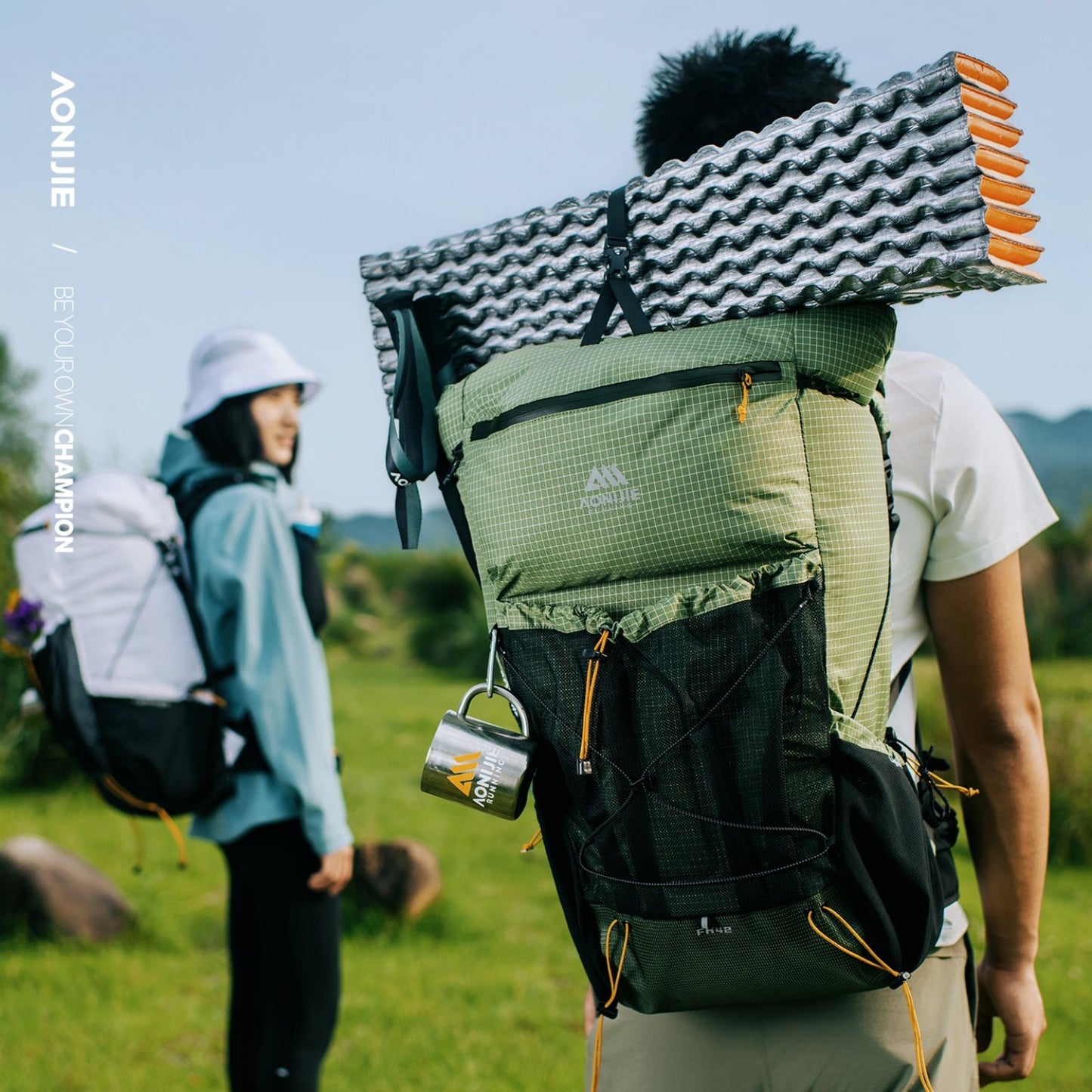 AONIJIE 42L Large Capacity Backpack + Free Rain Cover-FH2542