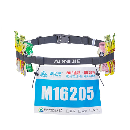 AONIJIE Race Number Belt with 6 Gel Loops -E4076