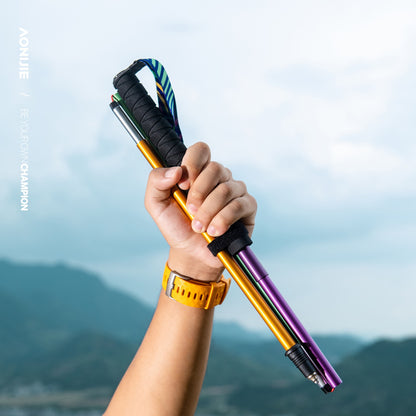 AONIJIE New Colors Aluminum Folding Trekking Poles -E4201