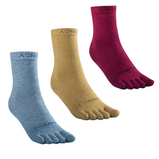 AONIJIE 3Pairs Medium Long Sport Toe Socks-E4830