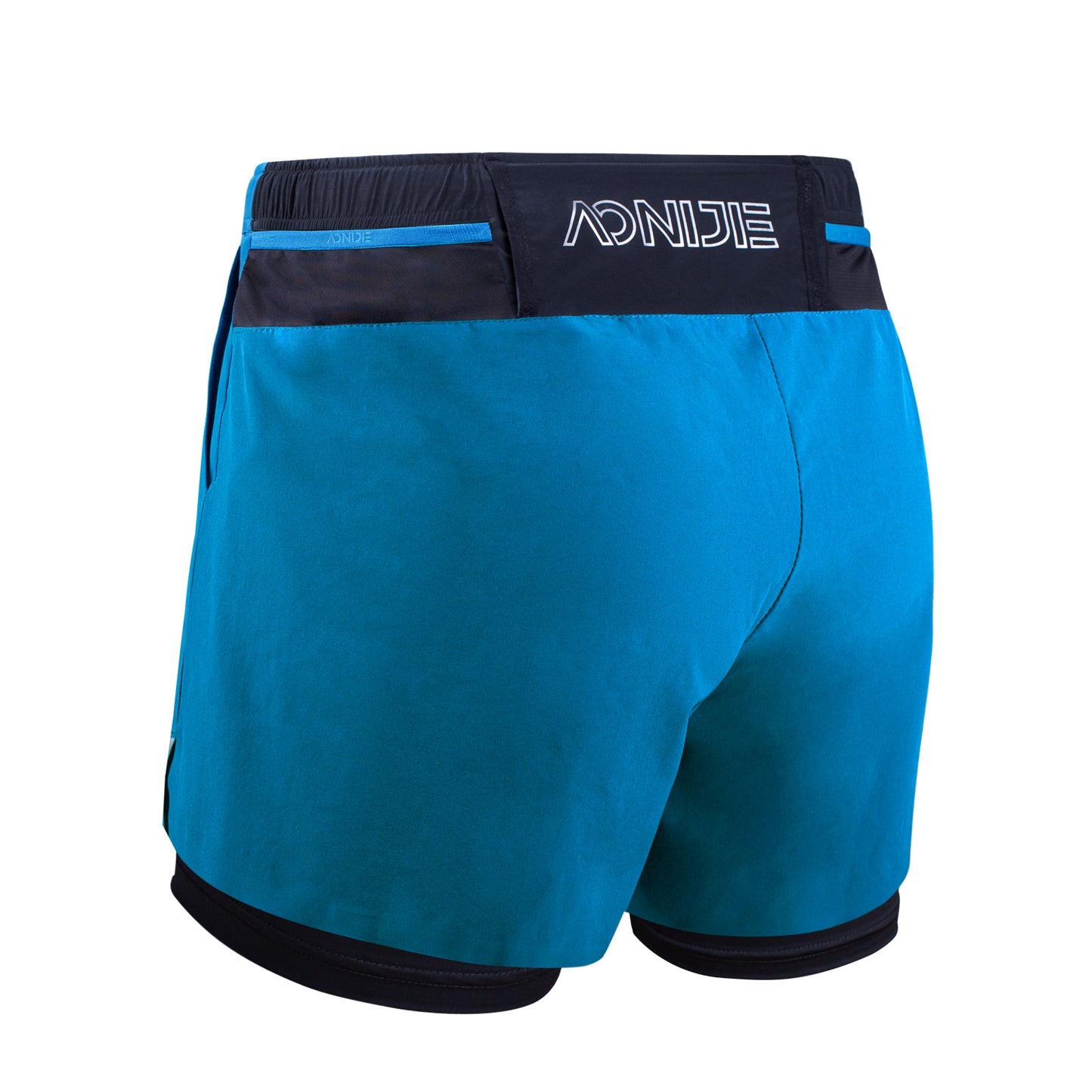 AONIJIE Men Stretch Lined Multi-Pocket Athletic Shorts -F5101 F5102