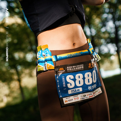 AONIJIE Colored Race Number Belt - E4436