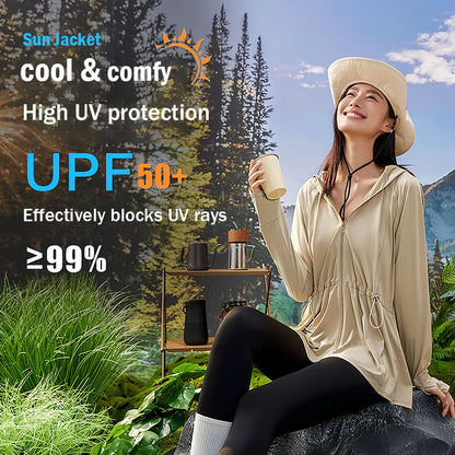 UPF50+ Ice-Cool Women's Sun Jacket-9808#