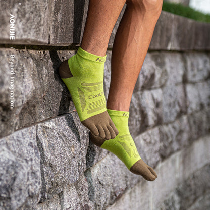 AONIJIE 3 Pairs Professional Long-Distance Trail Running Toe Socks-E4838