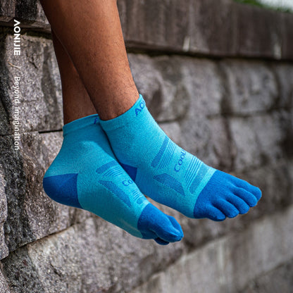 AONIJIE 3 Pairs Professional Long-Distance Trail Running Toe Socks-E4838