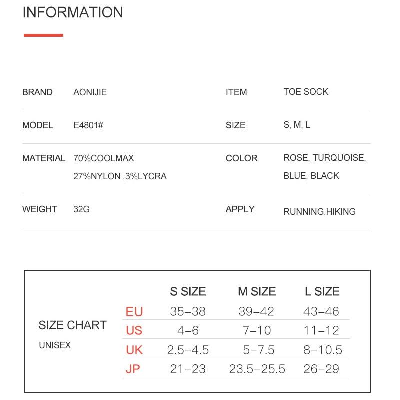 3 Pairs AONIJIE Lightweight Athletic Ankle Toe Socks