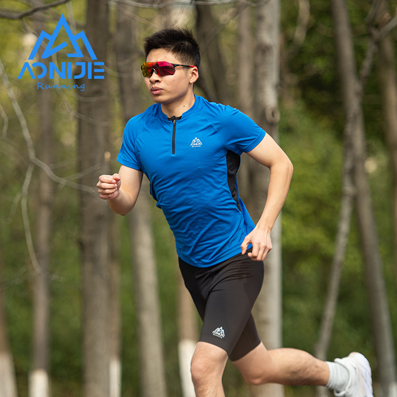 AONIJIE FM5158 Sport-T-Shirt für Herren, schnelltrocknend 
