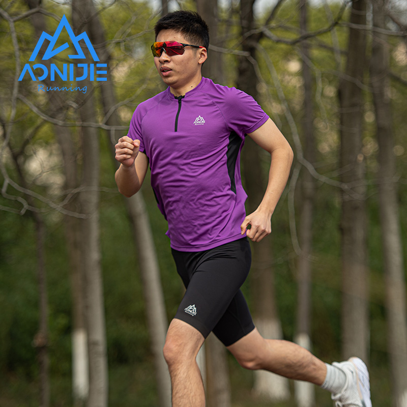 AONIJIE FM5158 Sport-T-Shirt für Herren, schnelltrocknend 